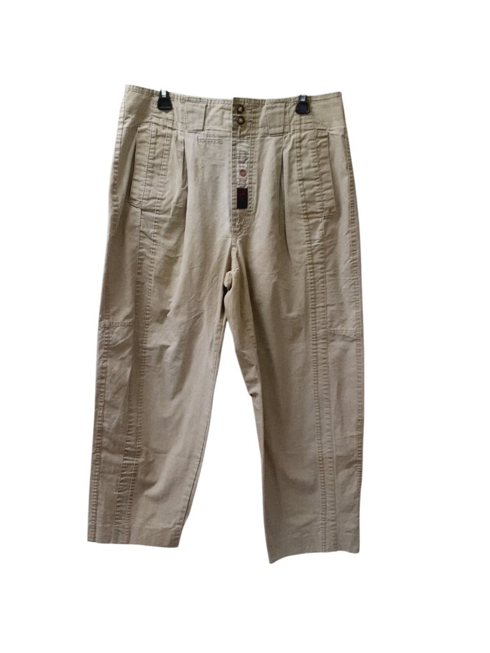 Cotler Survival Expedition Utility Pants Womens Size 28L Beige Pleated Pockets
